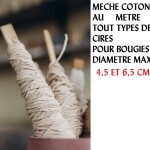 Mèche Plate en Coton MOYEN